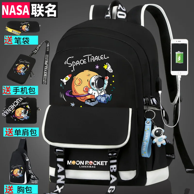 Waterproof Schoolbag teenager laptop backpack high School Bags For Boys large school Backpack book bag fashion travel backpack