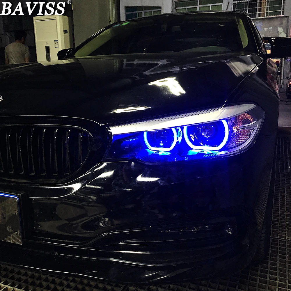 63117214934 Многоцветный модуль дневного хода RGB DRL 7214934 Ангельские глазки для BMW 5-й