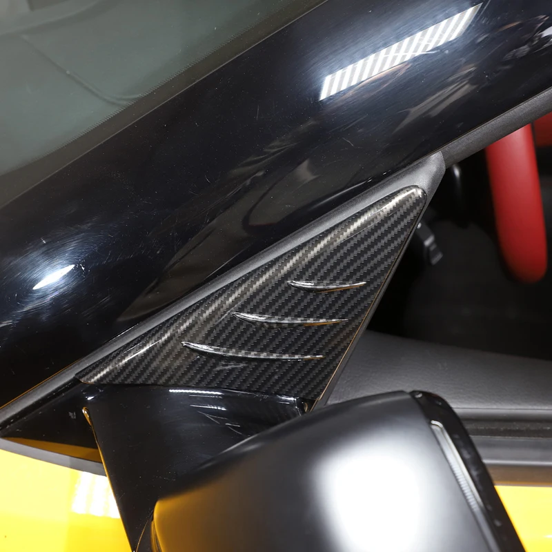 

Для Toyota GR Supra A90 19-22 Автомобильное зеркало заднего вида, боковой треугольный спойлер, отделка, наклейка, ABS внешние модификации, аксессуары