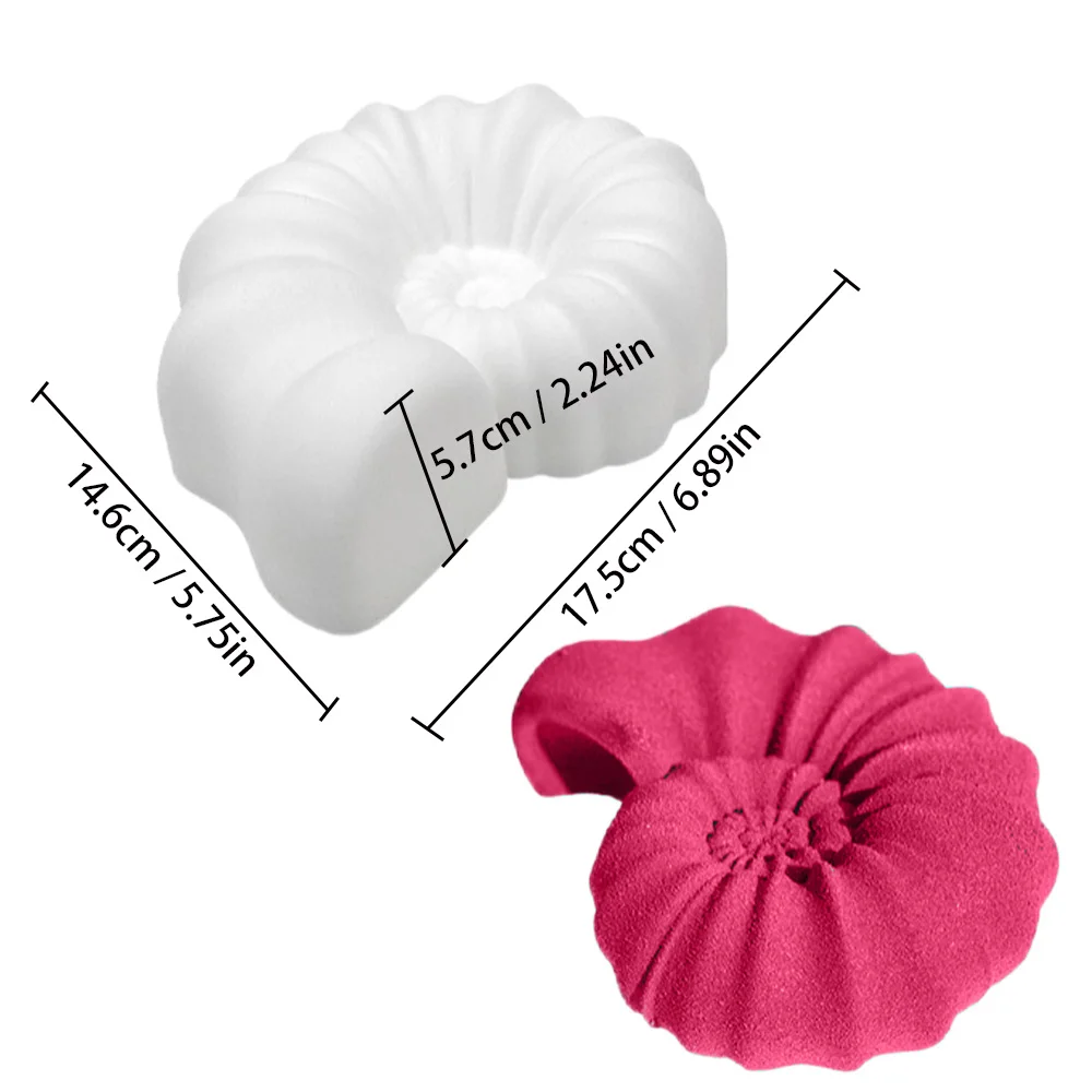 Силиконовая форма для торта в форме ракушки морская улитка мусов шифоновые торты