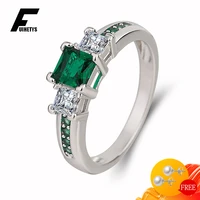 925 silver jewelry women rings accessories with emerald sapphire zircon gemstone finger ring for wedding party gift wholesale