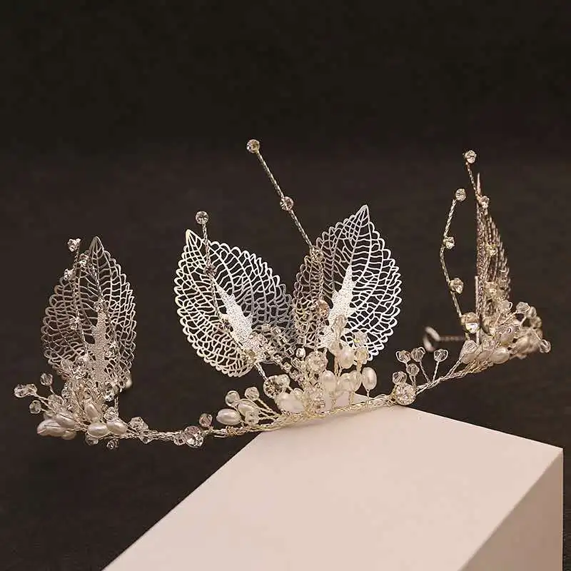 

Bridal headdress decoration ornaments handmade leaf headdress accessories