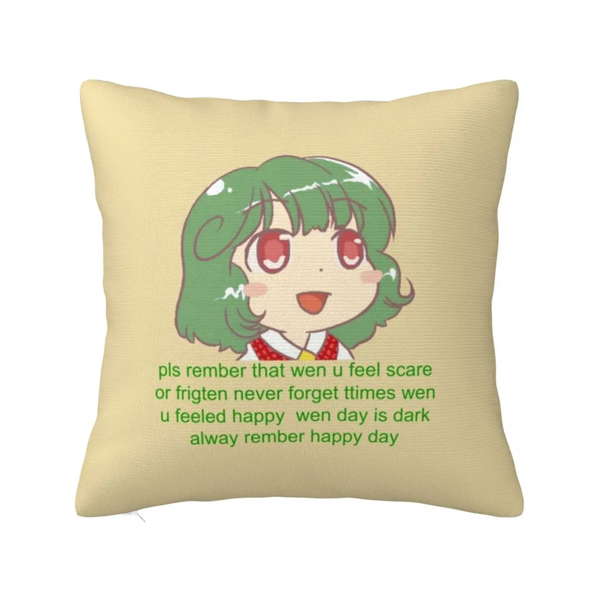 

Touhou Project Pillow Case Chibi Yuuka Comforts You Polyester Car Pillowcase Zipper Spring Modern Cover