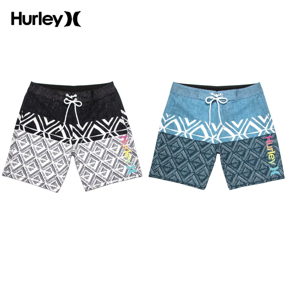 

Hurley Vêtements De Plage Men Swim Trunks Quick Dry Beach Shorts Summer Surf Clothes Mesh Lining Swimwear With Pockets Gym Pants