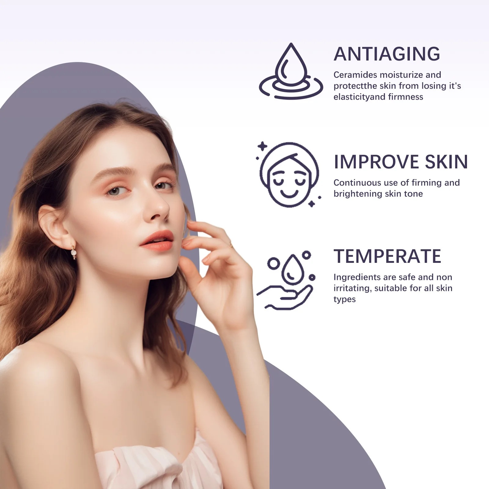 Антивозрастная сыворотка с витамином B3 Niacinamide отбеливание мелазма акне веснушек
