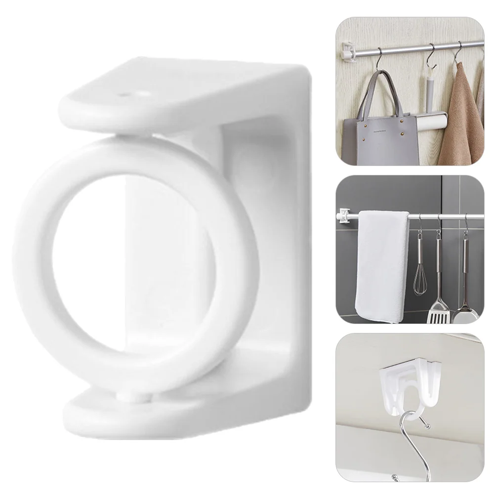 

Curtain Rod Holder Brackets Adjustable Rail Bracket Drapery Pole Adhesive Holders Wall