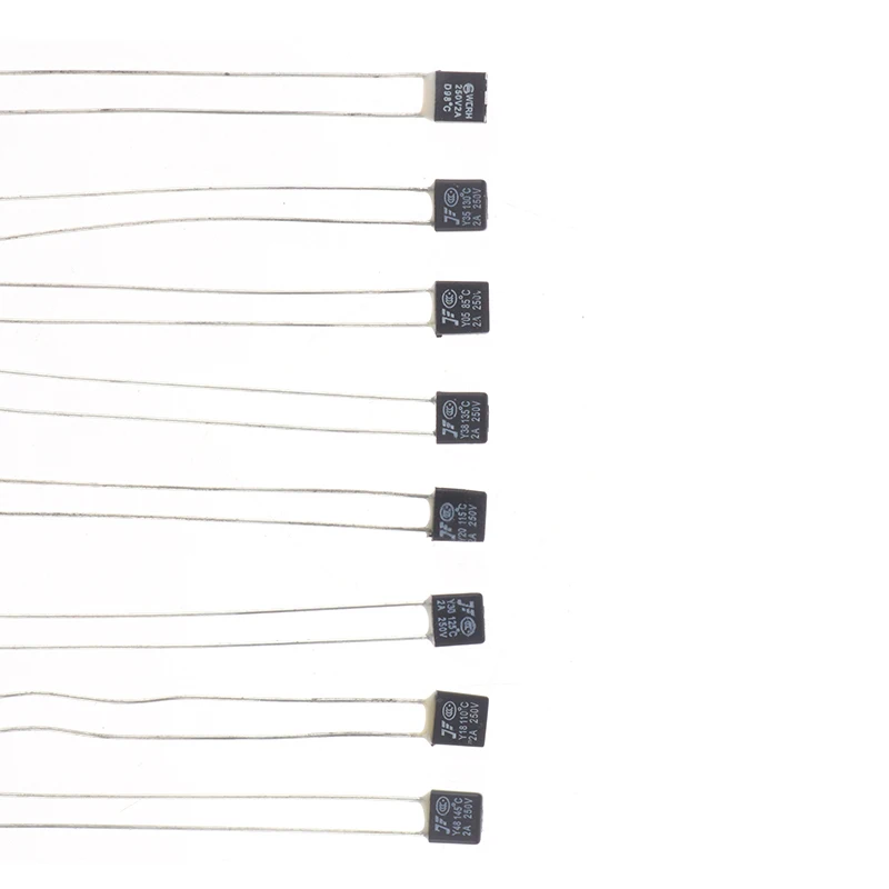 10 Упаковок Термозащитных Предохранителей 250 В 2 А