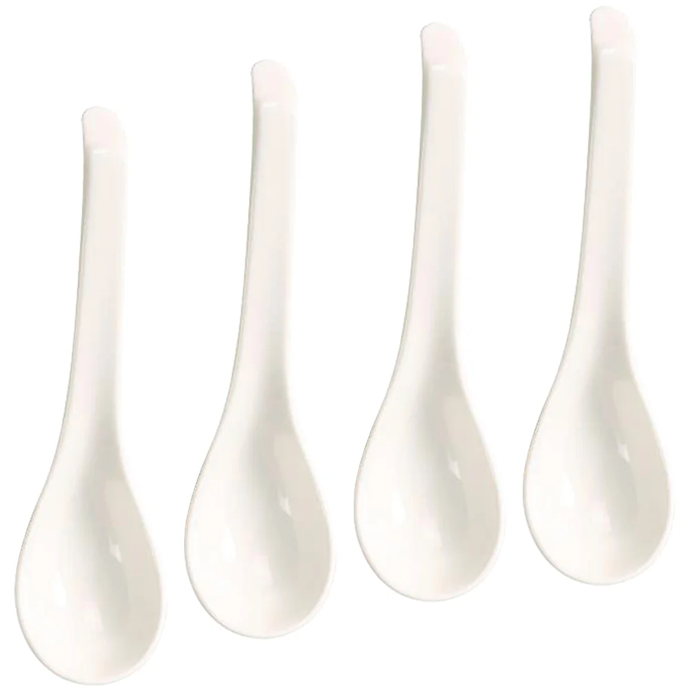 

4Pcs Multi-function Spoons Ceramic Dinner Spoons Replaceable Spoons Supply