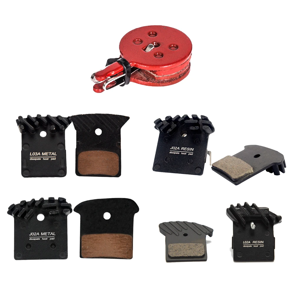 

1 пара тормозных колодок для горного велосипеда J02A/L02A/L03A/BB5 металлические резиновые охлаждающие плавники дисковые Тормозные колодки SLX Deore XT ...