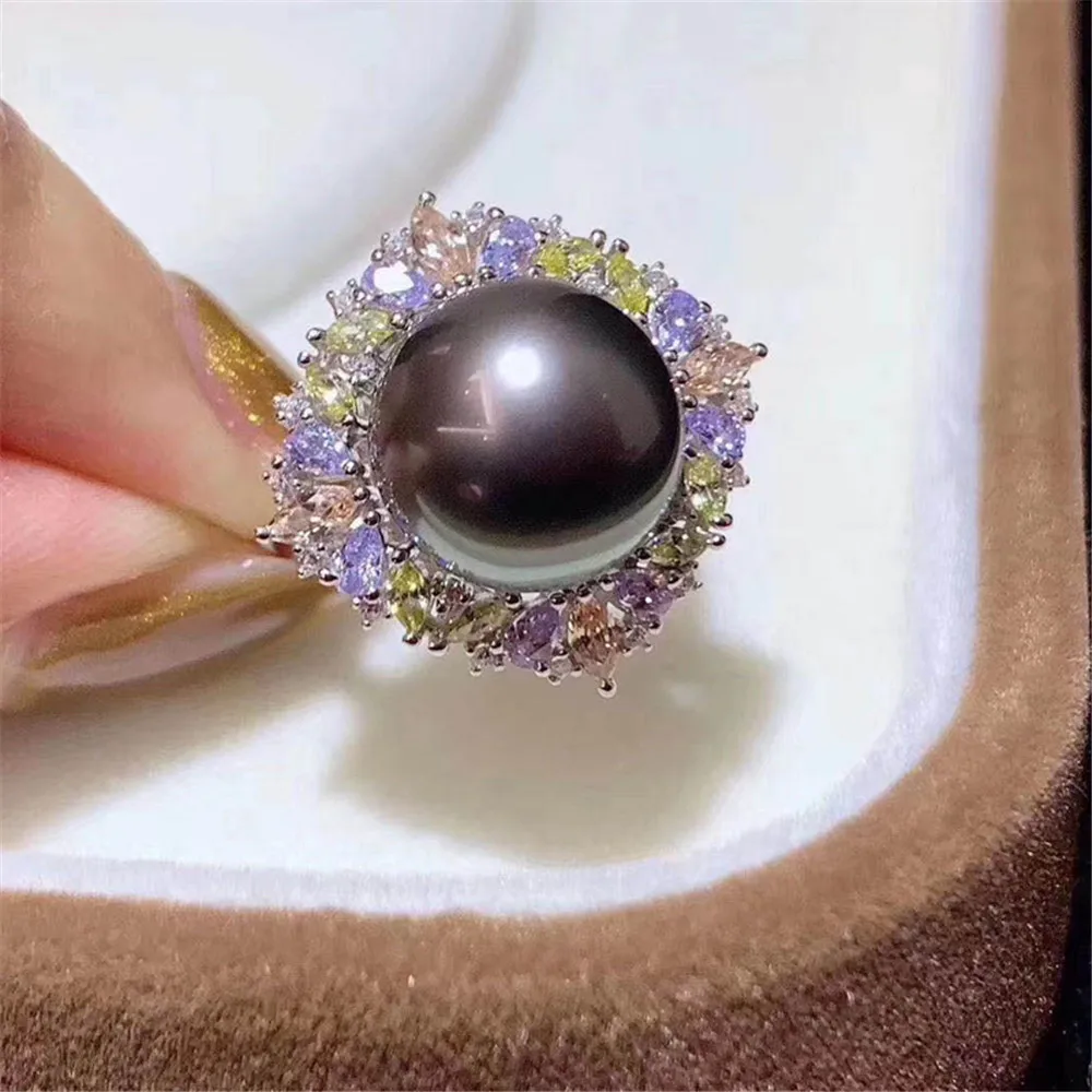 

Набор колец из серебра 925 пробы с бриллиантами, 12-14 мм