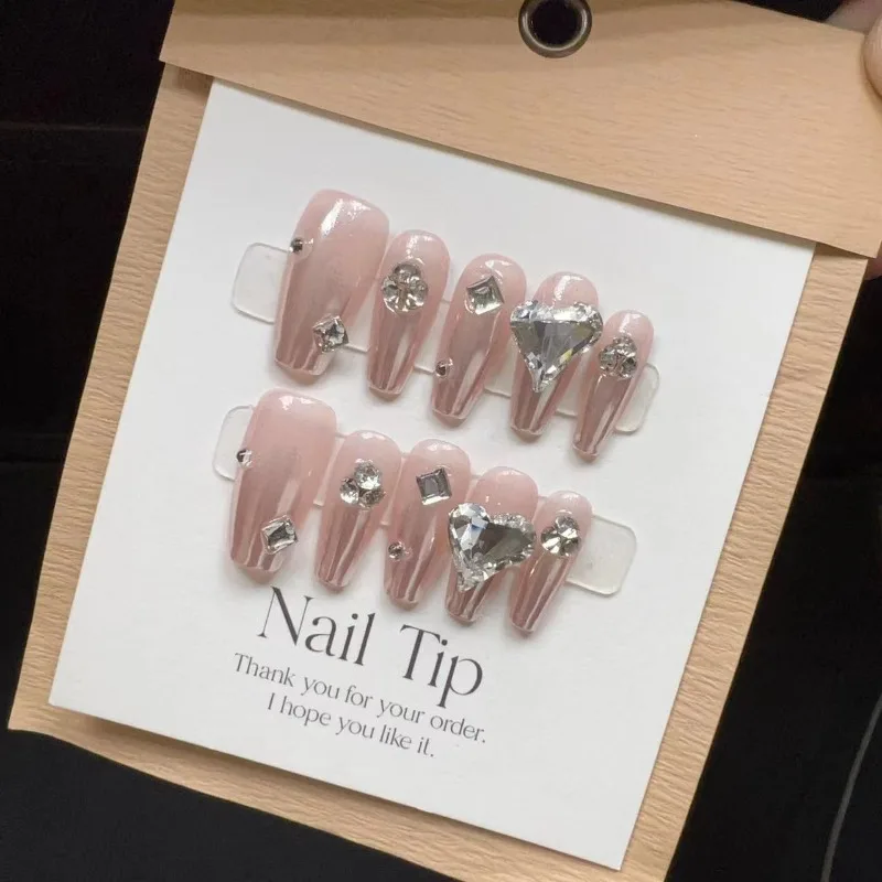 10 шт./набор накладные ногти с полным покрытием