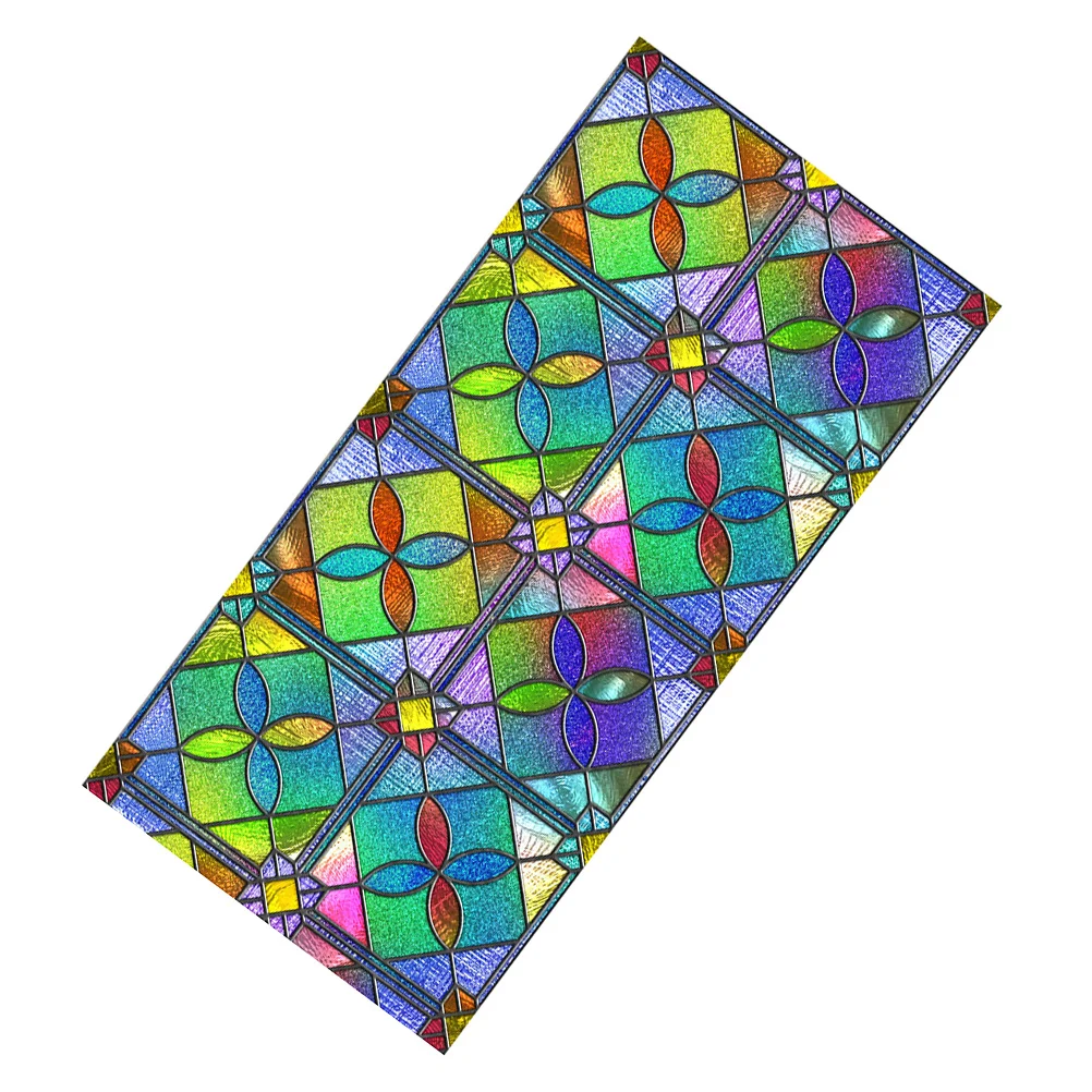 

Window Tinting Film Home Stained Glass Decorative Opaque Static Clings Glue Free Decal Mirrored Privacy Frosted Cellophane