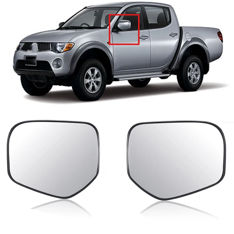 Левое и правое автомобильное боковое зеркало заднего вида с подогревом для Mitsubishi