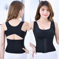 chest support waist long underwear four in one correction hunchback body sculpting belly clothes gather no steel ring