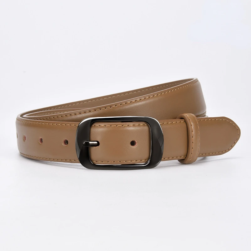 

Wholesale of Women's Belts Simple and Versatile Decorative Jeans with Black Needle Button Button Head Korean Fashion Belt