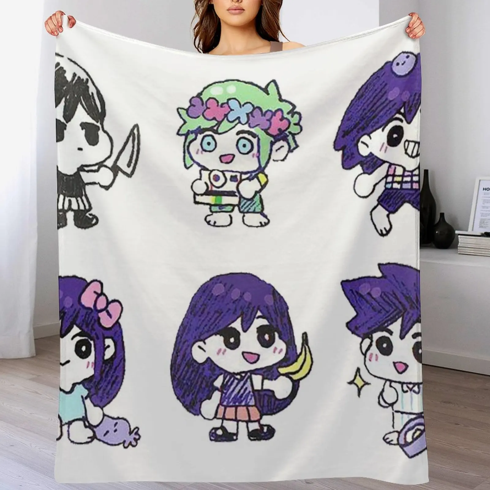 Омори Ококат Играющее одеяло диван-кровать для декоративных одеял диванов