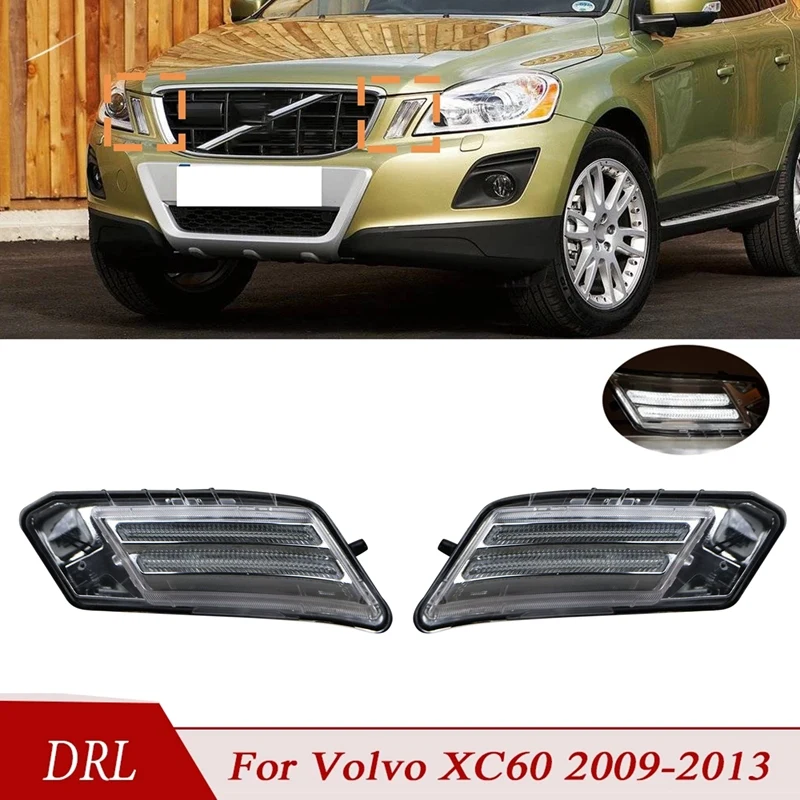 1Pair Car Left Right Parking Light Front Turn Signal Indicator Light For Volvo XC60 2008-2013 31290874 31290873