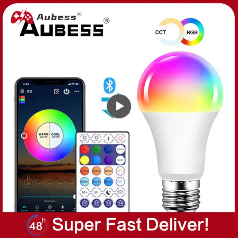 

10w Dimming And Color Mixing Smart Bulb Music Color Changing Light Camera Color Picking Smart Led Light Bulb Lighting Fixtures