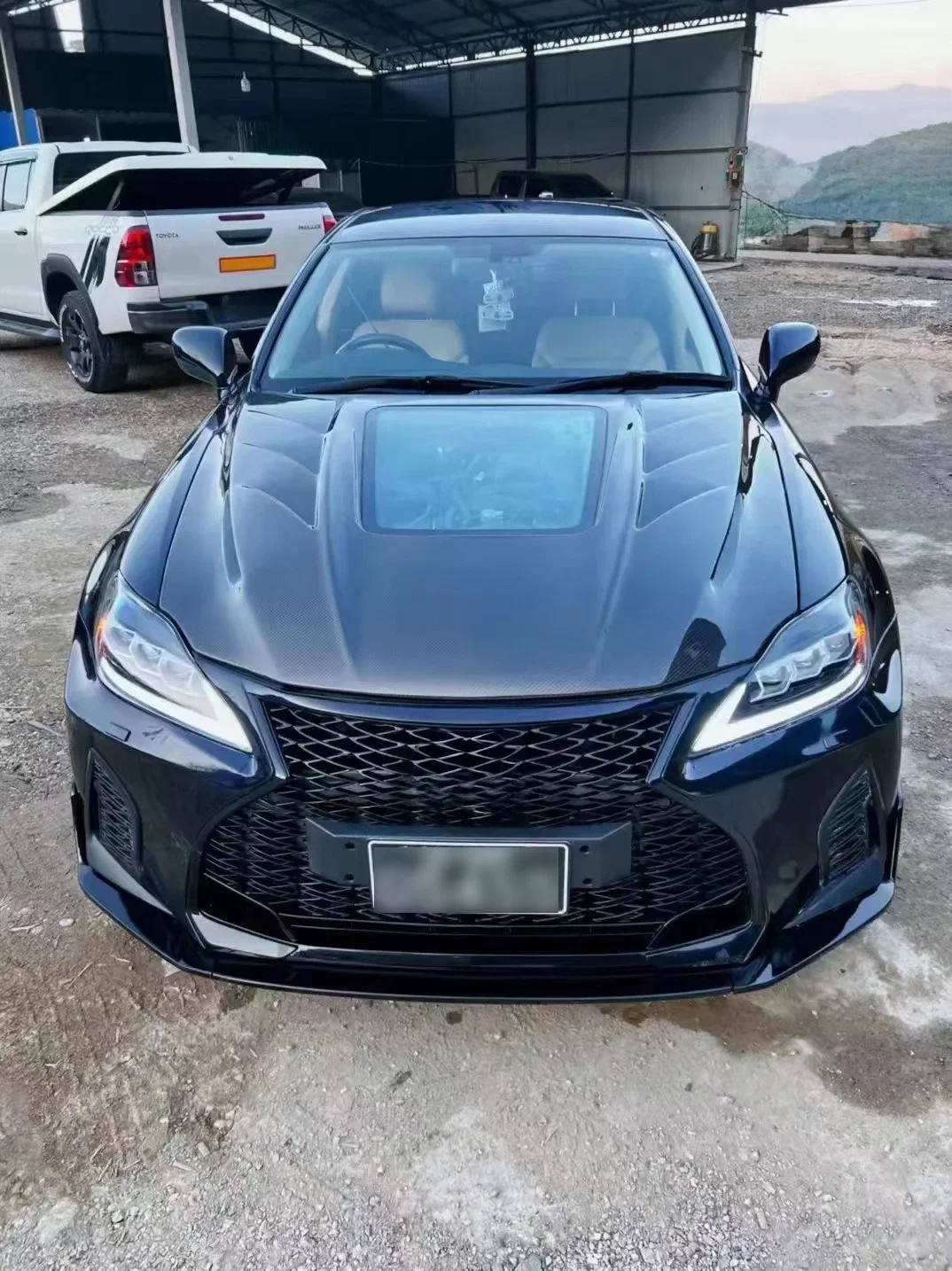 Автомобильные детали капот двигателя из углеродного волокна для Lexus IS IS250 IS300 ISF 2006