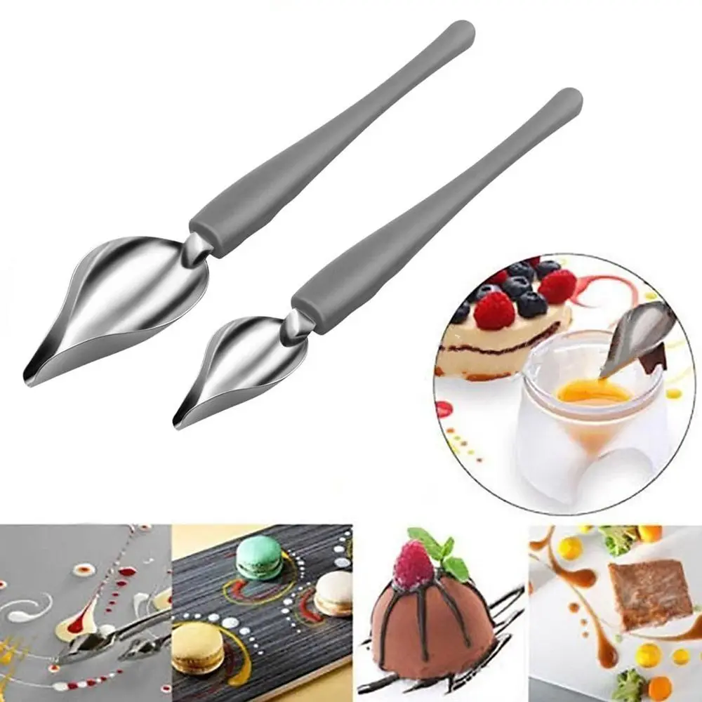 

Painting Painting Pencil Spoon Valon Sauce Spoon Art Pencil Draw Design Chef Decoration Spoon Kitchen Nozzle Spoon