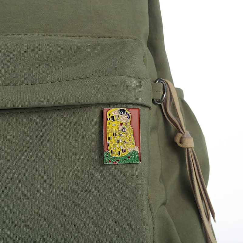 

Gustav Klimt Oil Painting Enamel Pin Art Brooch Lapel Badges Backpack Clothes Jewelry Fashion Accessories Gift for Friends