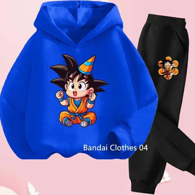 Комплект толстовок с капюшоном в стиле аниме Dragonball для мальчиков одежда детские