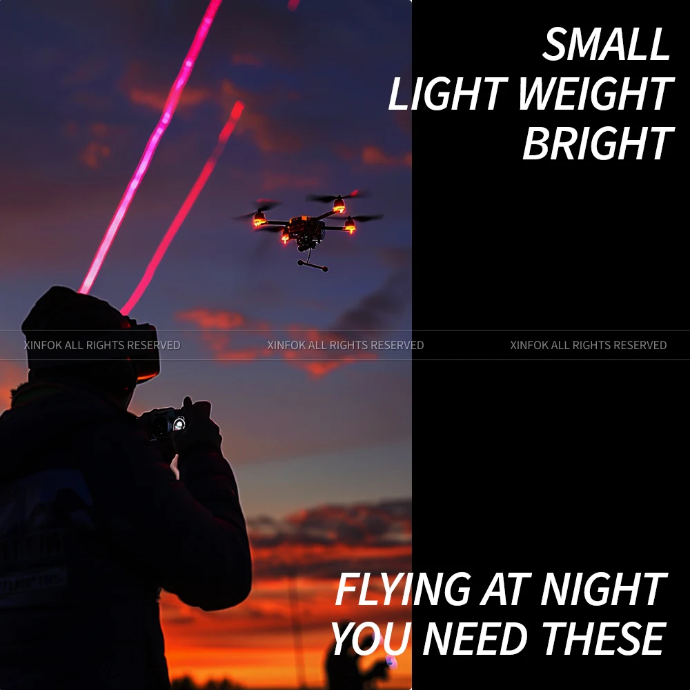 Стробоскоп для мотоцикла RGB DJI Mini 4 Mavic Air Avata светодиодная лампа аксессуары