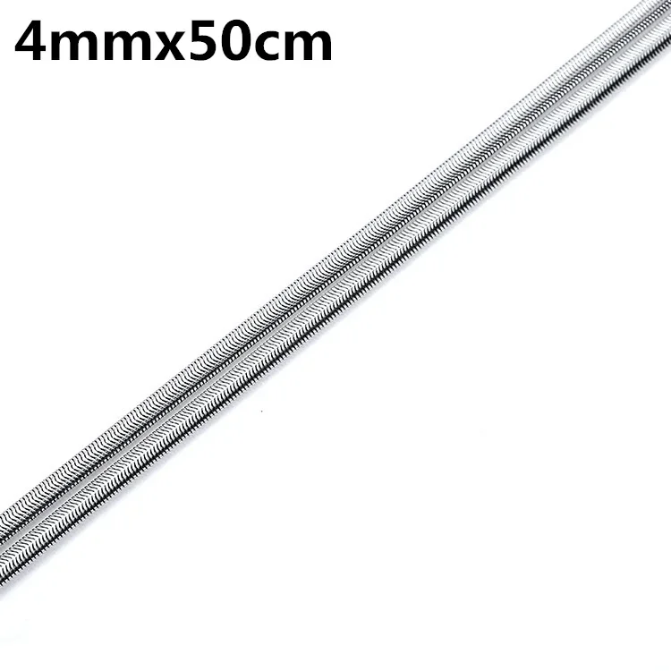 Ожерелье из плоской змеиной цепи нержавеющей стали 316L цепочка титановой