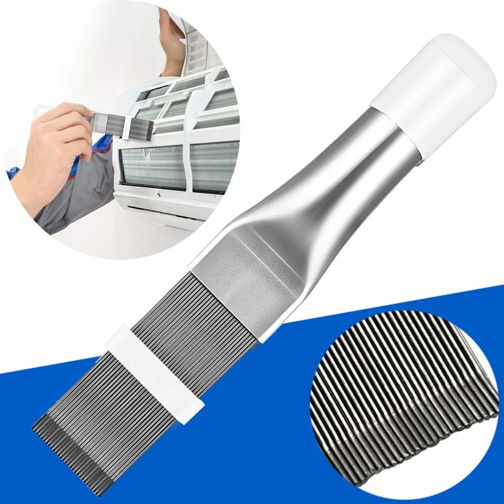 

Air Conditioner Fin Repair Comb Stainless Steel Fin Comb Brush For Air Conditioner Blade Cooling Straightening Cleaning Tools