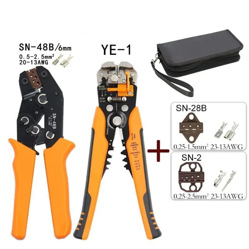 

SN-48B Crimping Plier 0.5-2.5mm2 20-15AWG SN-28B/-2 Dupont XH2.54 KF2510 SM 2.54 3.96 TAB 2.8/4.8/6.3 Plug Type Terminal