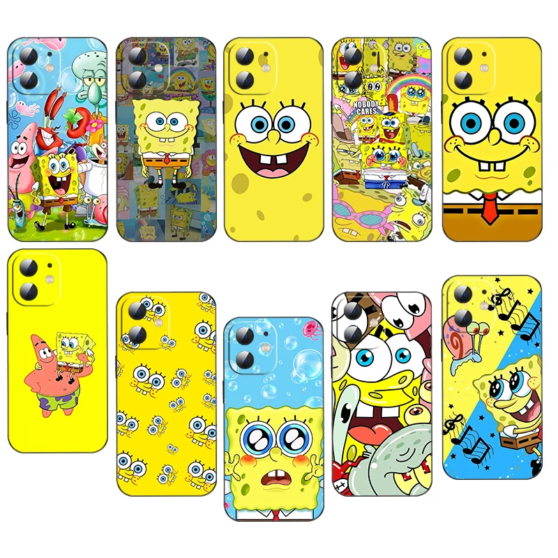 D13 S-SpongeBobs Square Мягкий силиконовый чехол для Moto Edge 20Lite G40 G41 G51 G22 G71 5G G9 Play G20 G100 Caver