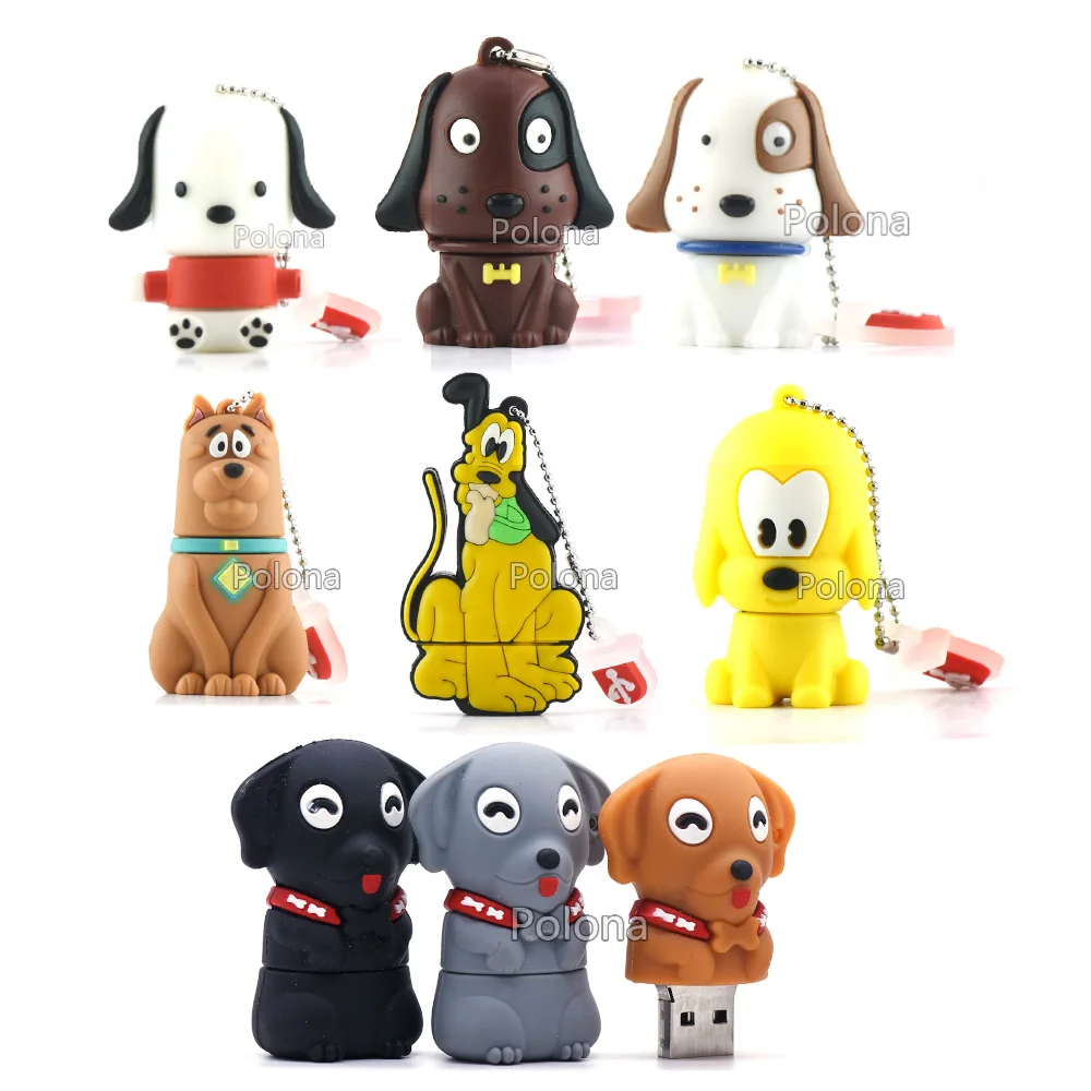 Usb флэш-накопитель Stick 2 ГБ 4 8 16 32 Флешка для собак 64 128 256 512 Ручка с мультяшным