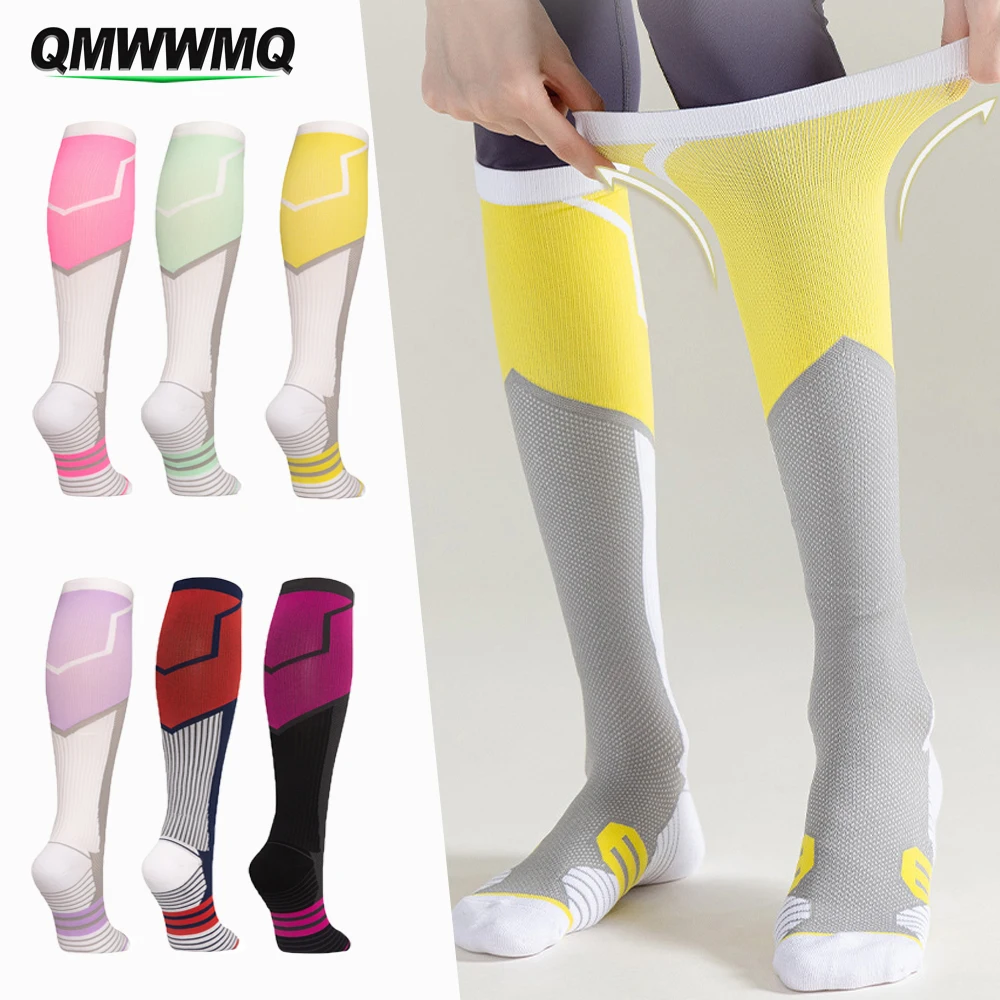 

1Pair Compression Socks for Women Men Circulation 20-30mmHg Compression Stockings for Running Nursing Travel,Trail Running Sock