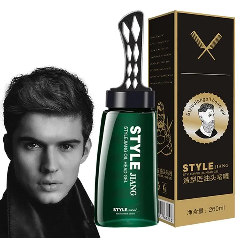 

Hair Gel Comb 2 In 1 Long Lasting Hair Wax Gel Long Lasting Fluffy Men Hair Cream Salon Styling Gel Tool Fast Build Hair Styling