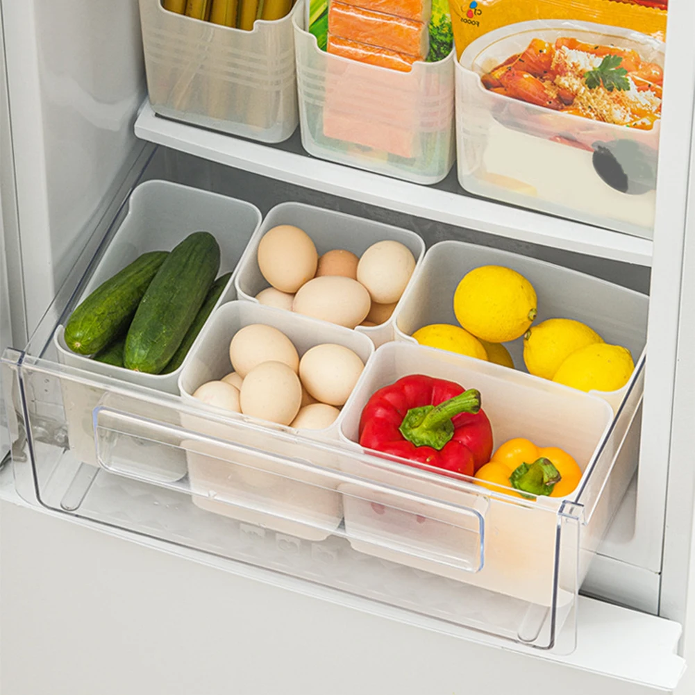 

Refrigerator Side Storage Box Multipurpose Transparent Kitchen Food Organizer And Storage Container Food Fresh-keeping Box