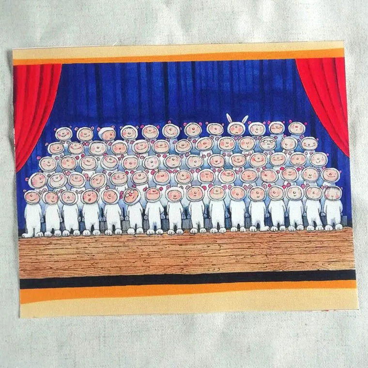 Новинка 20*25 см 5 шт. симпатичный кролик курица окрашенная вручную