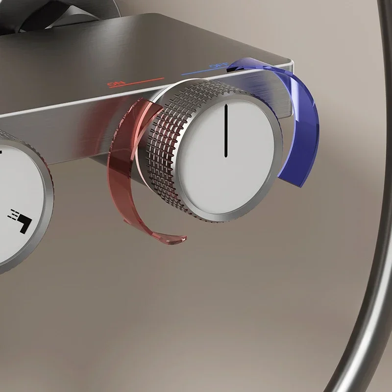 Трехфункциональный серый душевой набор для ванной комнаты космический