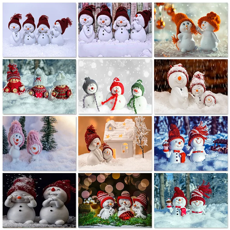 

Full Drill 5D Diamond Painting Snowman Cartoon Diy Diamond Embroidery Winter Snow Scene Art Rhinestone Handicraft Christmas Gift