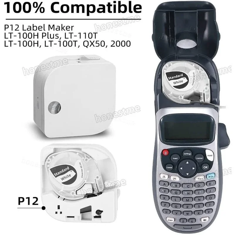 Совместимая с Phomemo лента для этикеток Сменные ленты P12 &amp DYMO Letratag сменные насадки