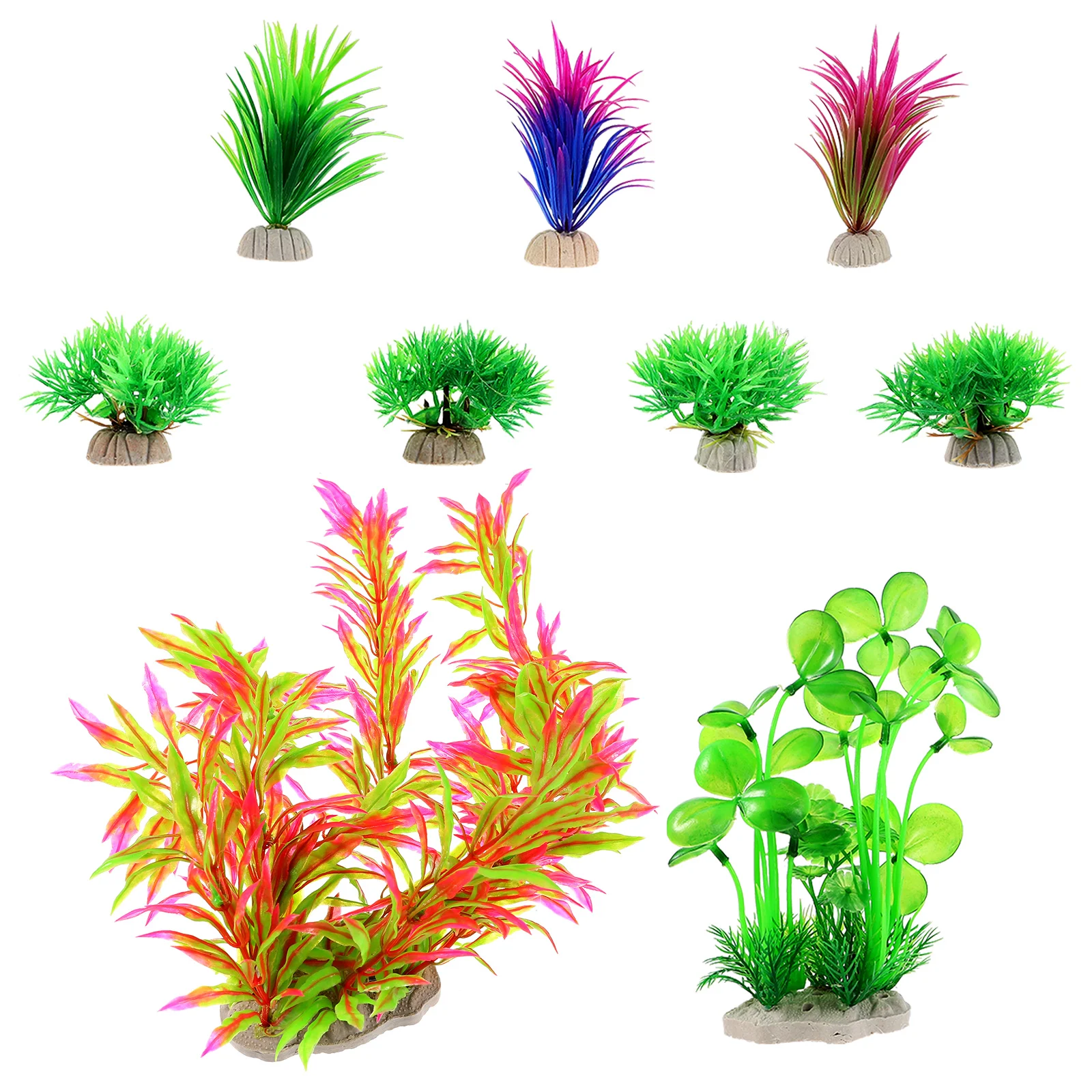 

Aquarium Landscaping Decors Fake Fish Tank Grass Artificial Plastic Plants
