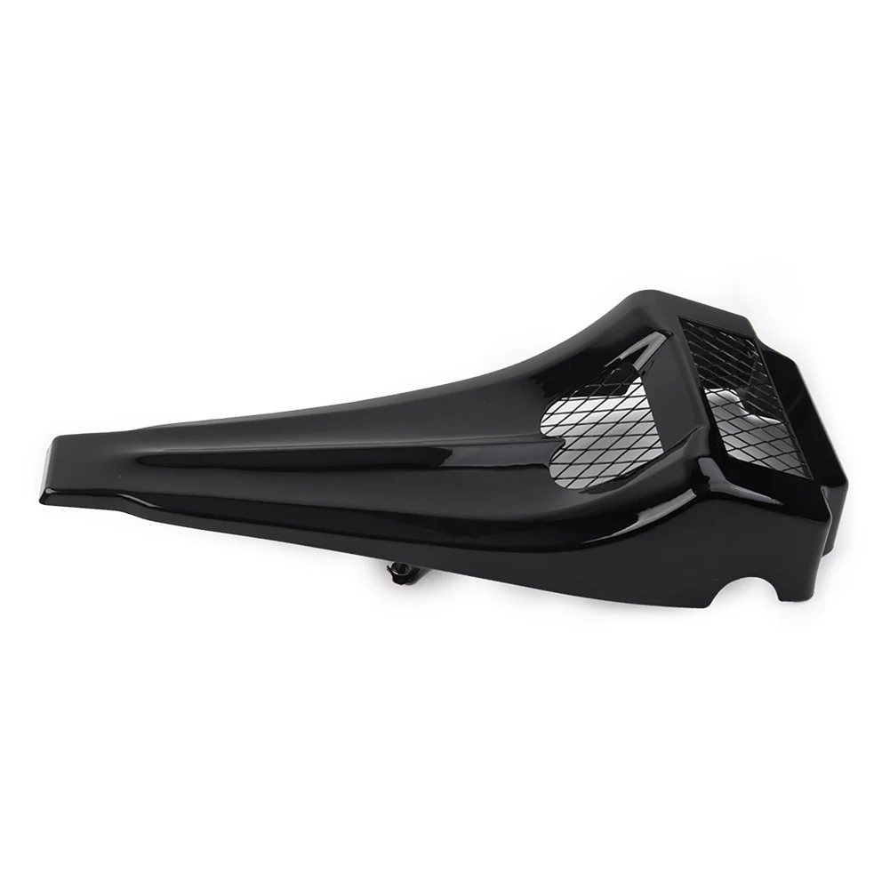 Глянцевый черный защитный спойлер из АБС-пластика для мотоциклистов Harley Touring Road