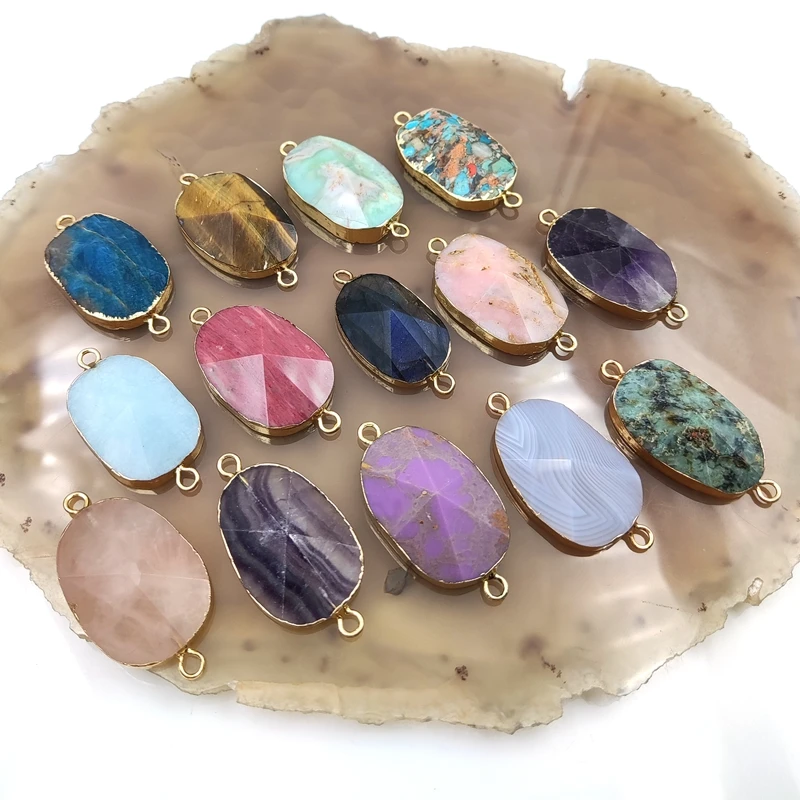 

Женский кулон из натурального камня с гранями, 45 мм