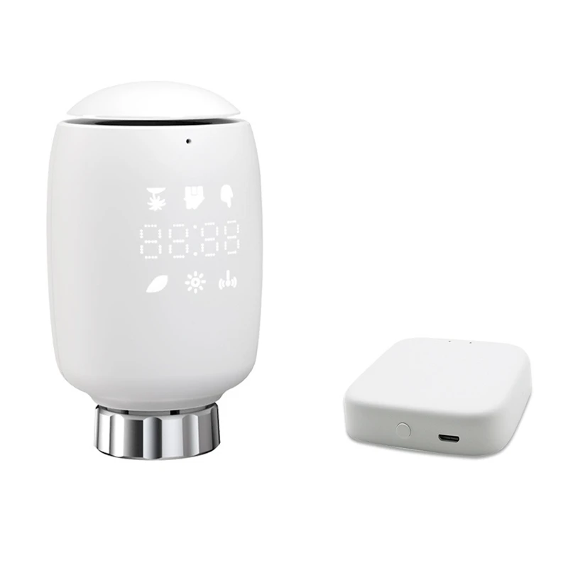 

Термостатический клапан радиатора New-Tuya Zigbee3.0, регулятор температуры, Интеллектуальный радиатор для Alexa Google Assistant