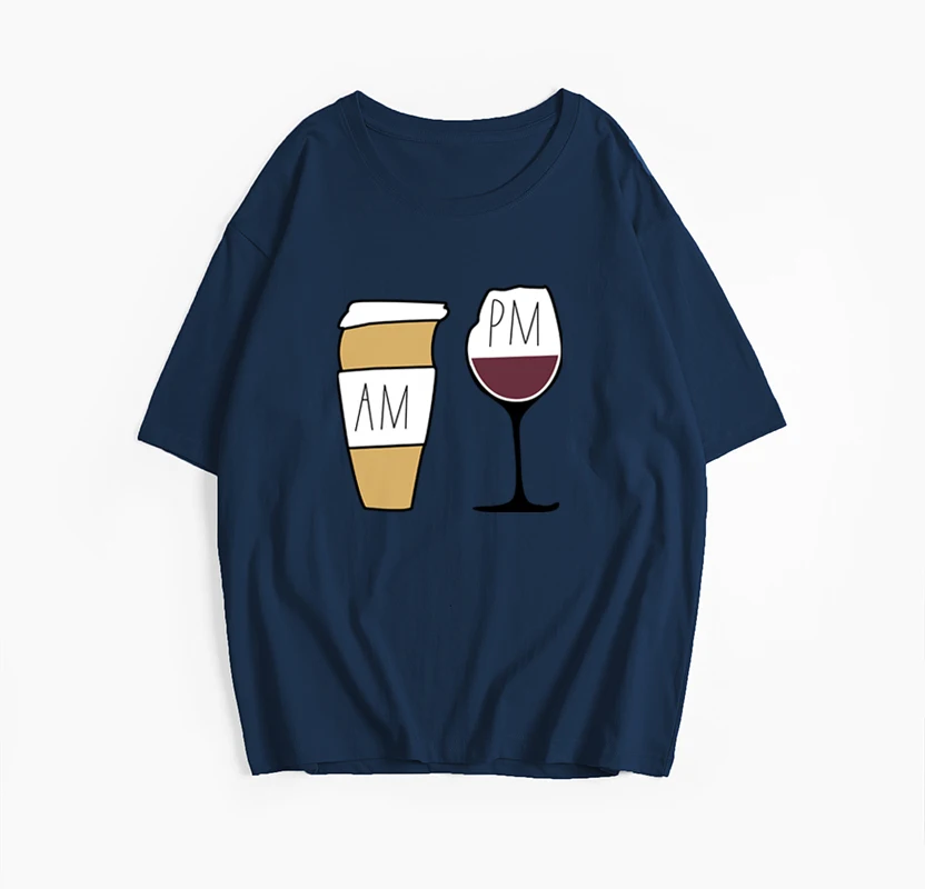 Футболка Hirsionsan Женская хлопковая с графическим принтом и коротким рукавом