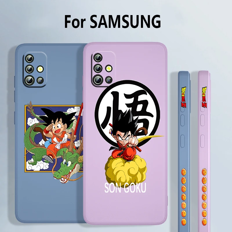 

Dragon ball Anime For Samsung Galaxy A73 A72 A71 A53 A52 A51 A42 A33 A32 A31 A22 A21 A11 Liquid Left Rope Phone Case