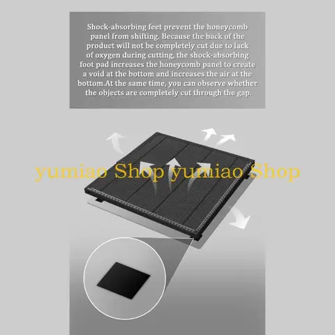 Алюминиевая рабочая поверхность для гравировальных станков 300x300 мм