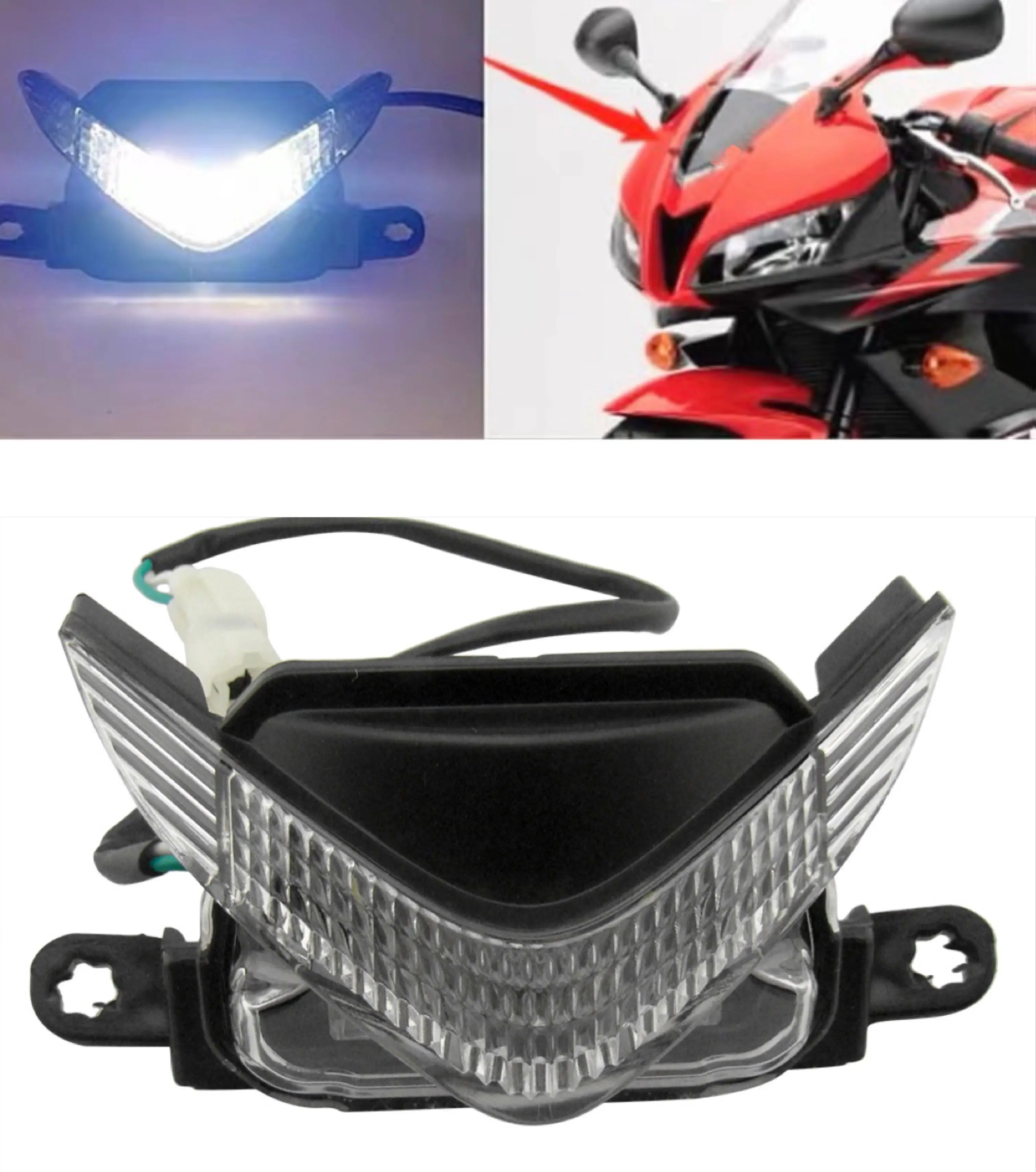 Верхняя передняя фара мотоцикла головного света в сборе для HONDA CBR600RR F5 2007 2008 2009 2010