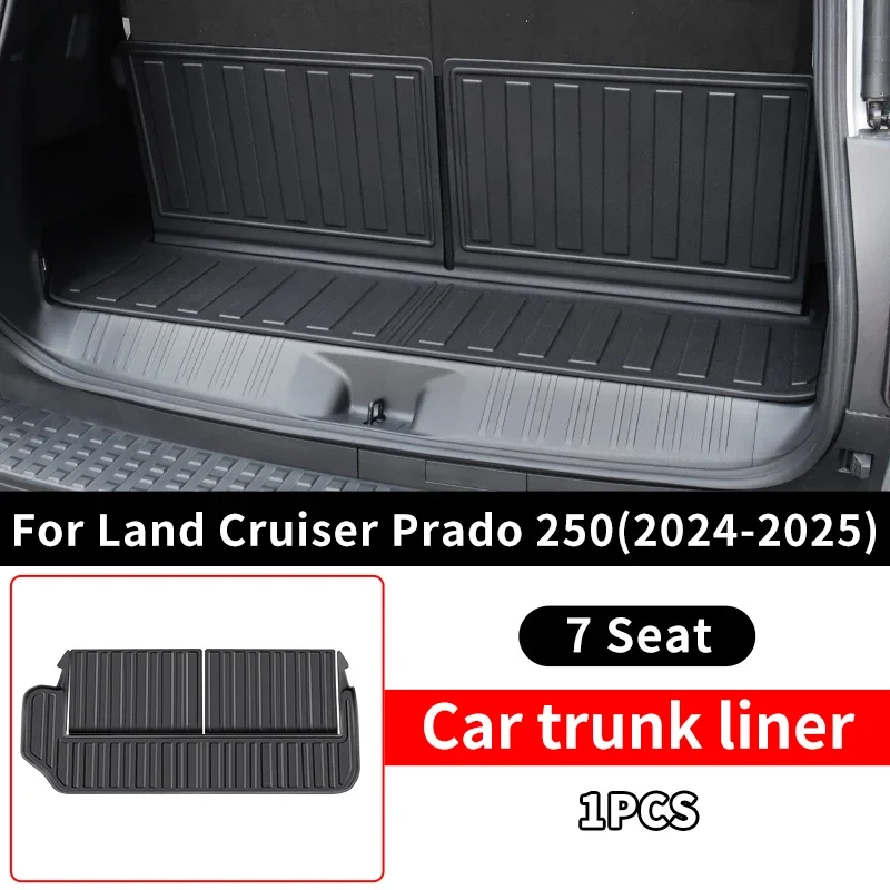 

Для Land Cruiser Prado LC 250 2024-2025 250 коврик для хвостового ящика, аксессуары для интерьера, защита окружающей среды, водонепроницаемый коврик для багажника J250