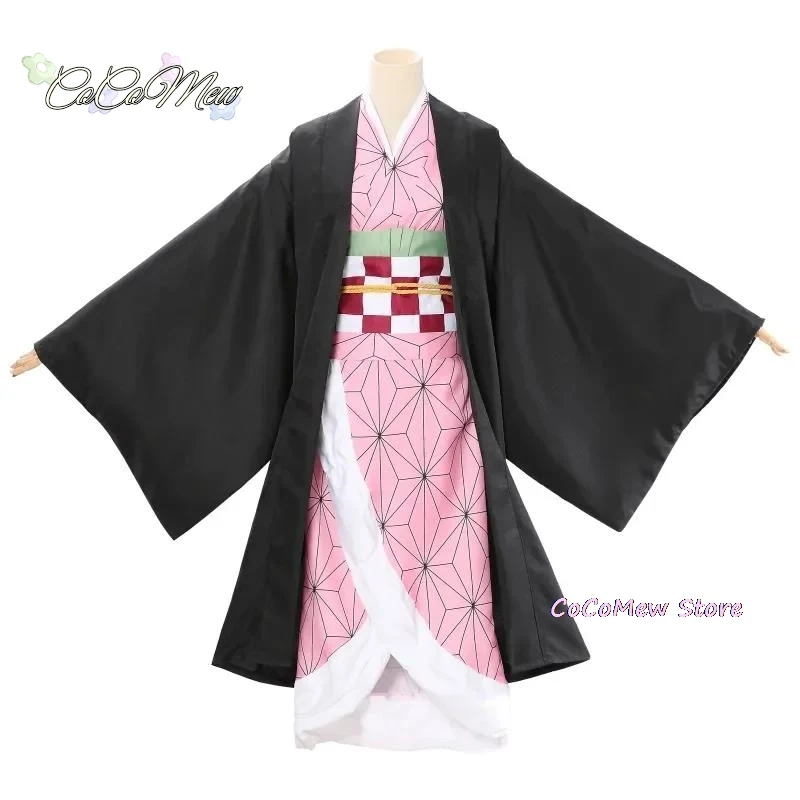 Косплей Demon Slayer Tanjiro Nezuko детский костюм Shinobu японский аниме-мультфильм на Хэллоуин