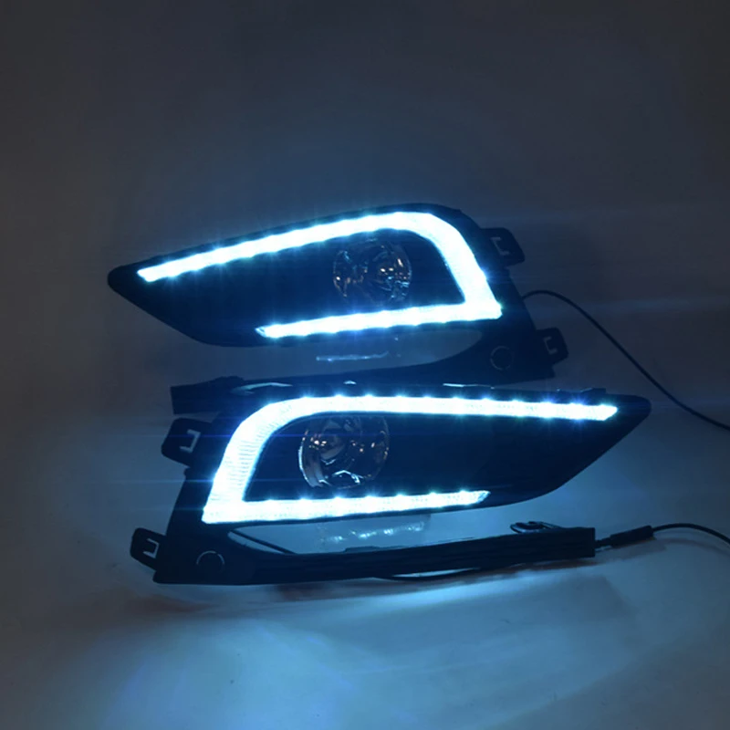 Новый дизайн и реле поворота 12 В Автомобильные светодиодные дневные ходовые огни